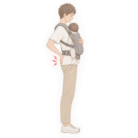 抱っこで腰が痛い｜抱き上げる前に、一歩近づく